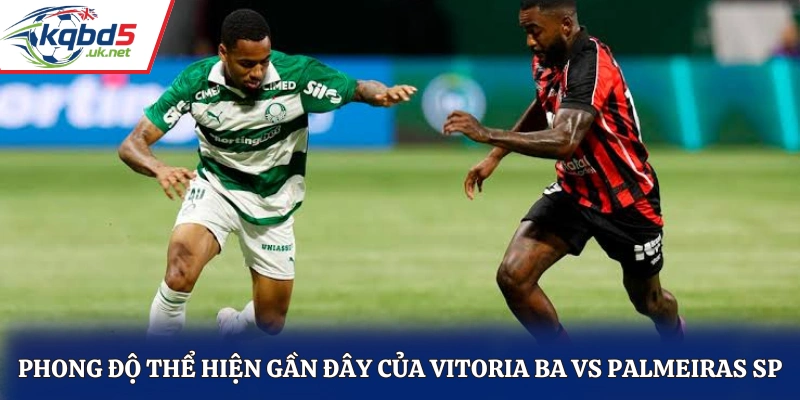 Phong độ thể hiện gần đây của Vitoria BA vs Palmeiras SP